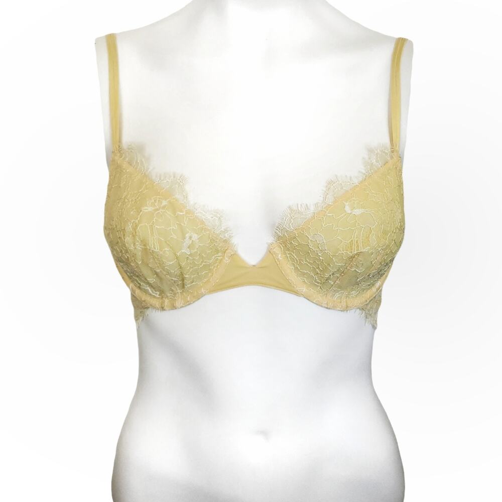 FREE PEOPLE Allure underwire lace classic bra in honey bee Size 34B NEW